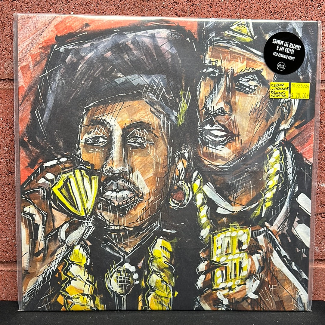 Used Vinyl:  Conway & Jae Skeese ”Pain Provided Profit ” LP (Clear w/Brown & Orange Splatter Vinyl)