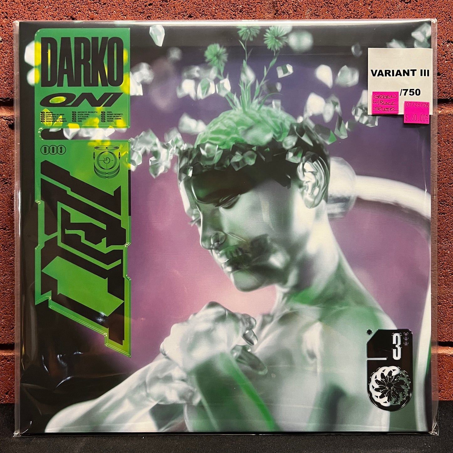 Used Vinyl: Darko "Oni" LP (2025 Press - Green w/Black Splatter Vinyl)