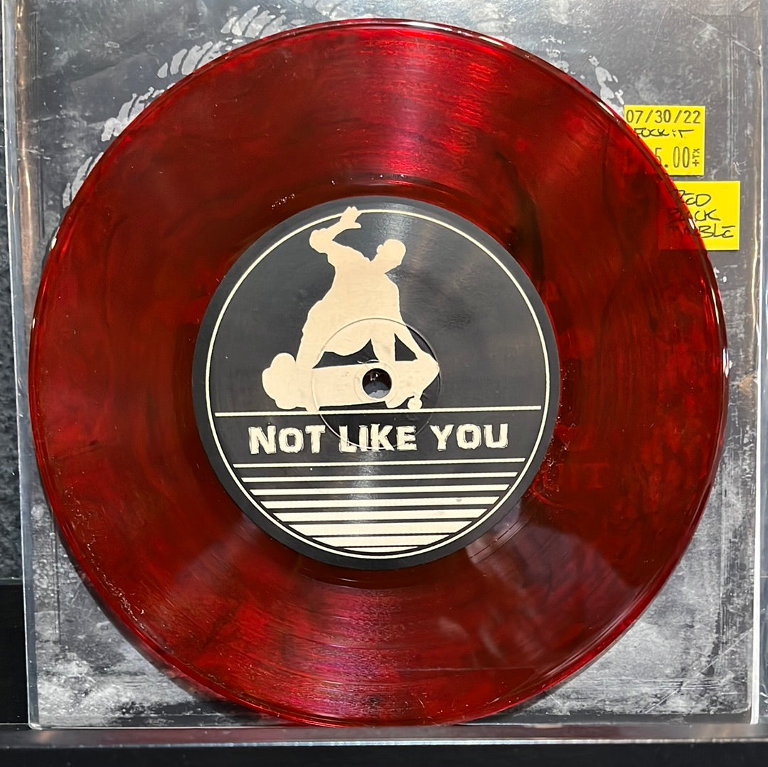 USED VINYL: Fuck It...I Quit! “Demo” 7" (Red And Black Marble)