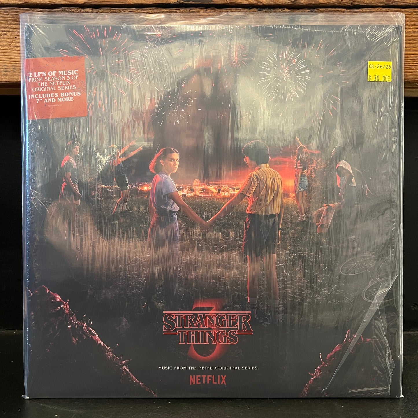 Used Vinyl: V/A - "Stranger Things 3 (Music From The Netflix Original Series)" 2xLP+7" (2019 Press)