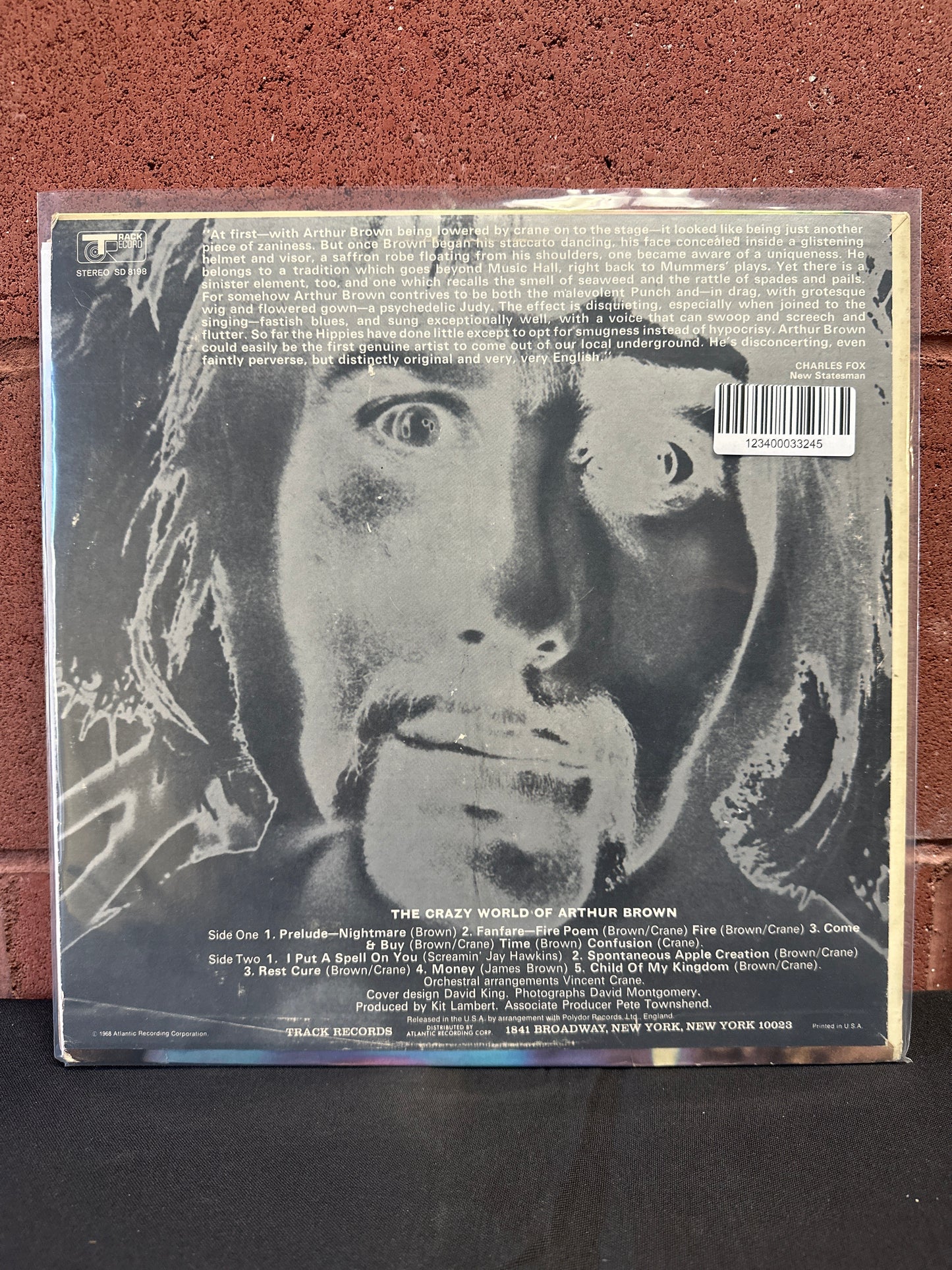 Used Vinyl:  The Crazy World Of Arthur Brown ”The Crazy World Of Arthur Brown” LP