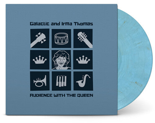 Galactic with Irma Thomas "Audience With The Queen" LP (Indie Exclusive Sky Blue & Gold Vinyl)