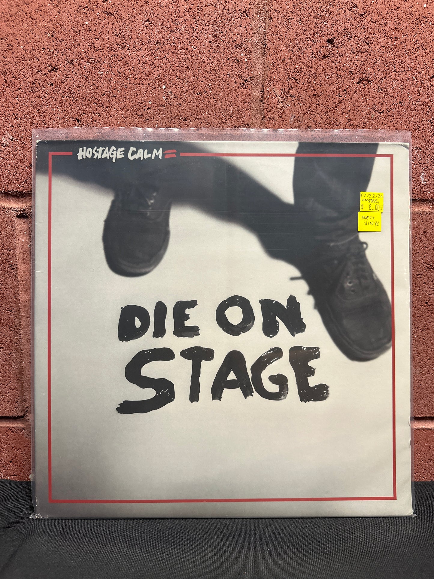 Used Vinyl:  Hostage Calm ”Die On Stage” LP (Red Vinyl)