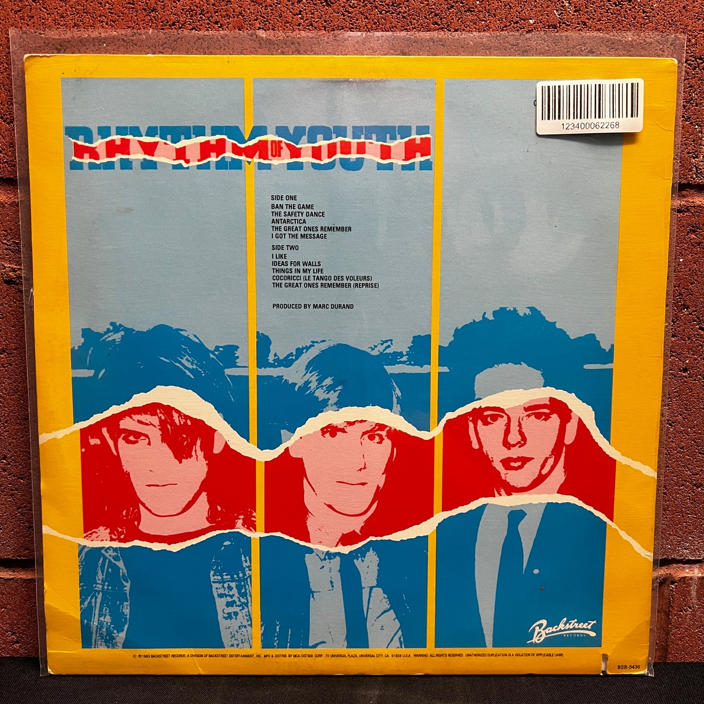 Used Vinyl: Men Without Hats "Rhythm Of Youth" LP (1984 US pressing)