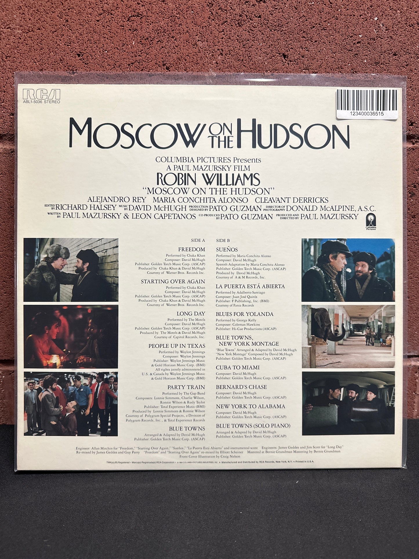 Used Vinyl:  Various ”Moscow On The Hudson Original Motion Picture Soundtrack” LP