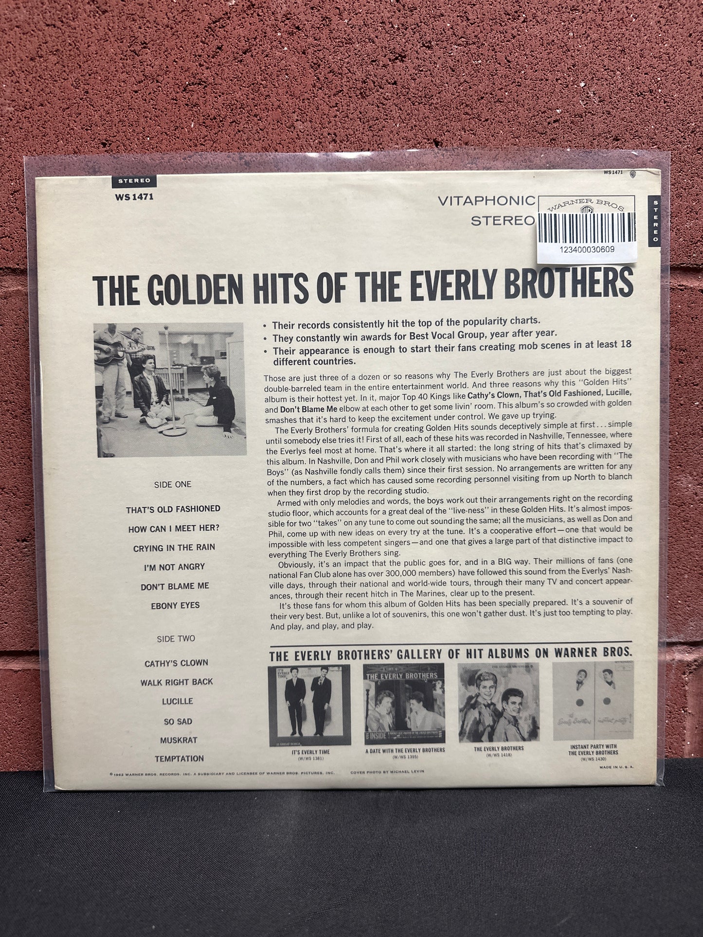 Used Vinyl:  Everly Brothers ”The Golden Hits Of” LP