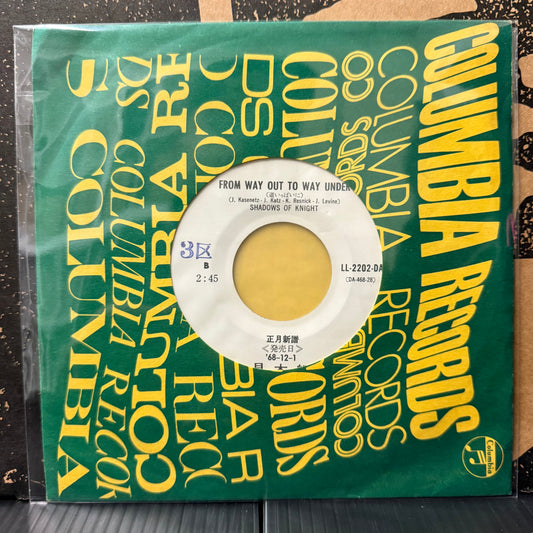 Used Vinyl: The Shadows Of Knight  "Shake / From Way Out To Way Under" 7" (1968 Japanese White Label Promo Press)