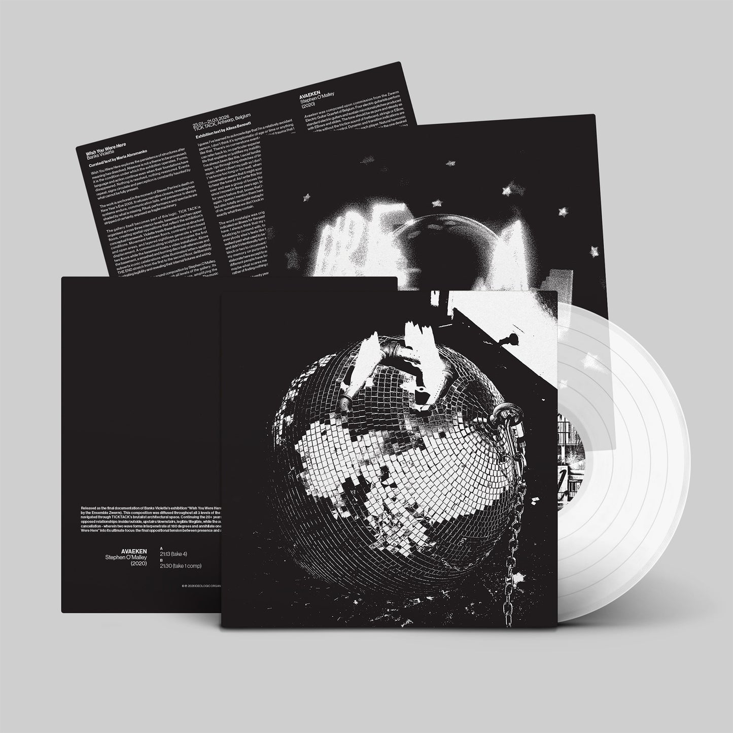 PRE-ORDER: Stephen O'Malley "Avaeken" LP (Clear Vinyl)