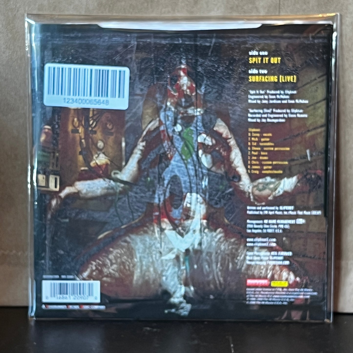 Used Vinyl: Slipknot "Spit It Out / Surfacing (Live)" 7" (Red Vinyl)