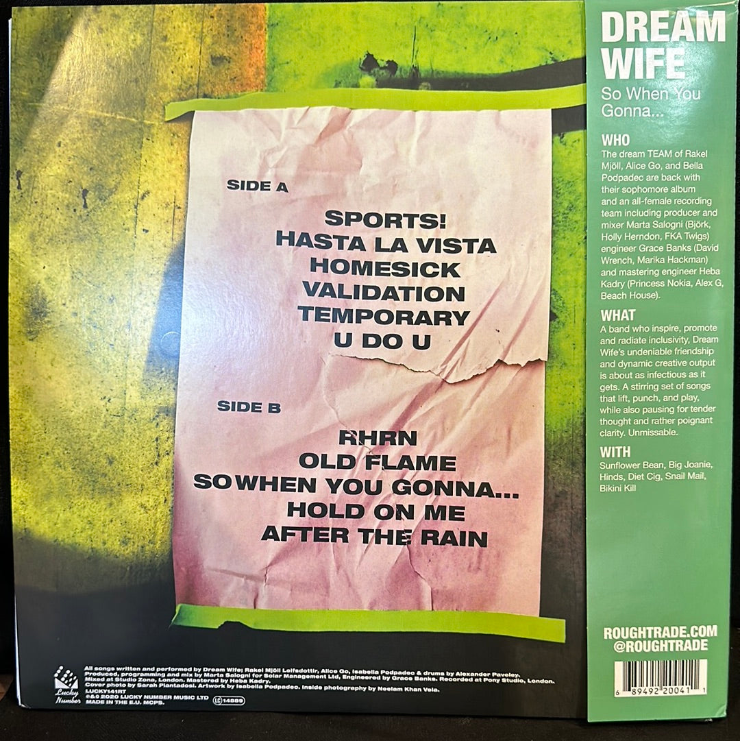 Used Vinyl:  Dream Wife ”So When You Gonna...” LP (Green vinyl)