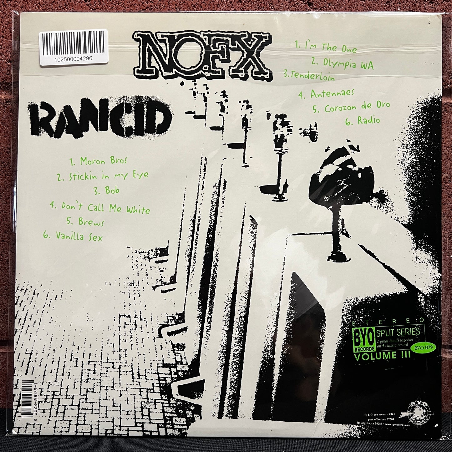 Used Vinyl: NOFX / Rancid "BYO Split Series / Volume III" LP (2002 Green Cover)