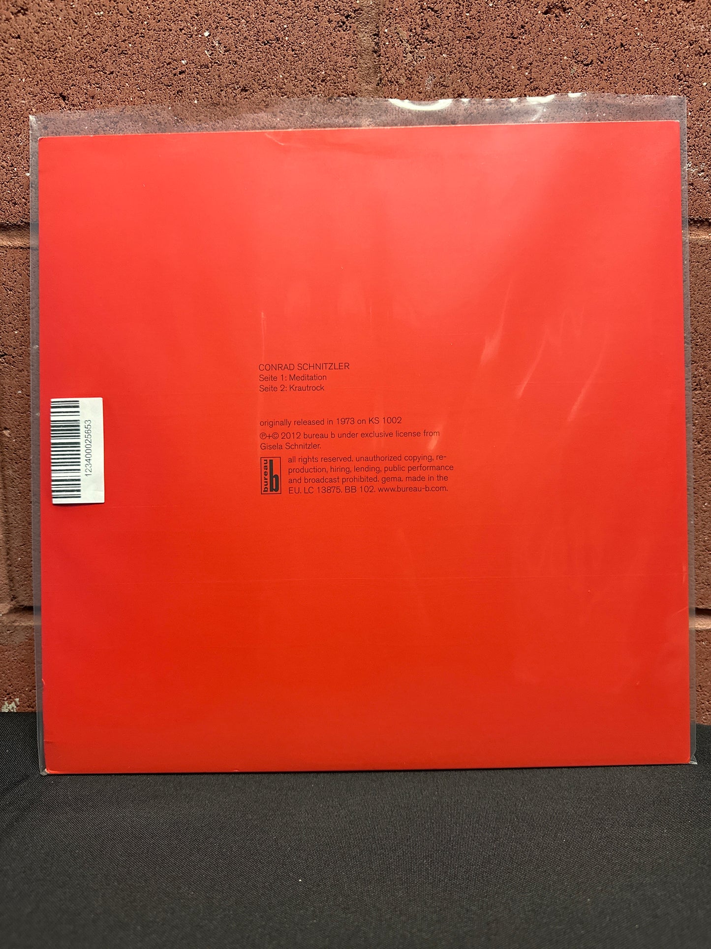 Used Vinyl:  Conrad Schnitzler ”Rot” LP