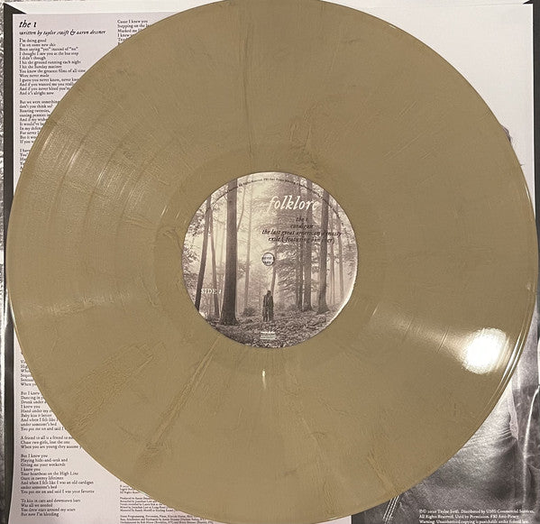 Taylor Swift "Folklore" 2xLP (Beige Vinyl)