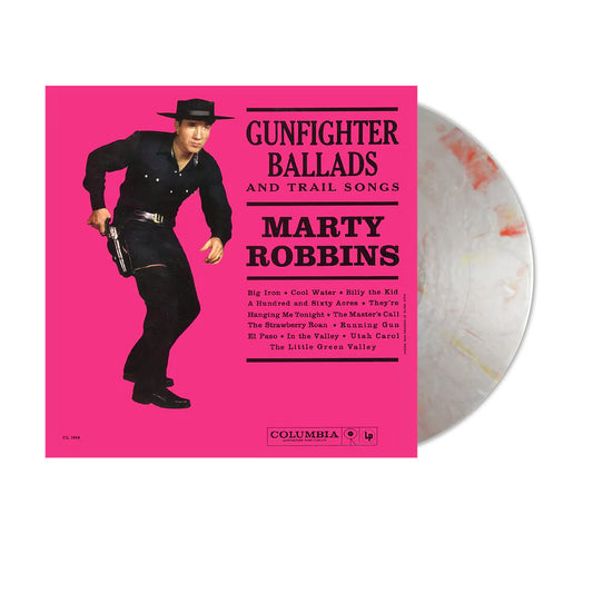 Marty Robbins "Gunfighter Ballads and Trail Songs" LP (Silver & Red "Bullets 'N Blood" Vinyl)