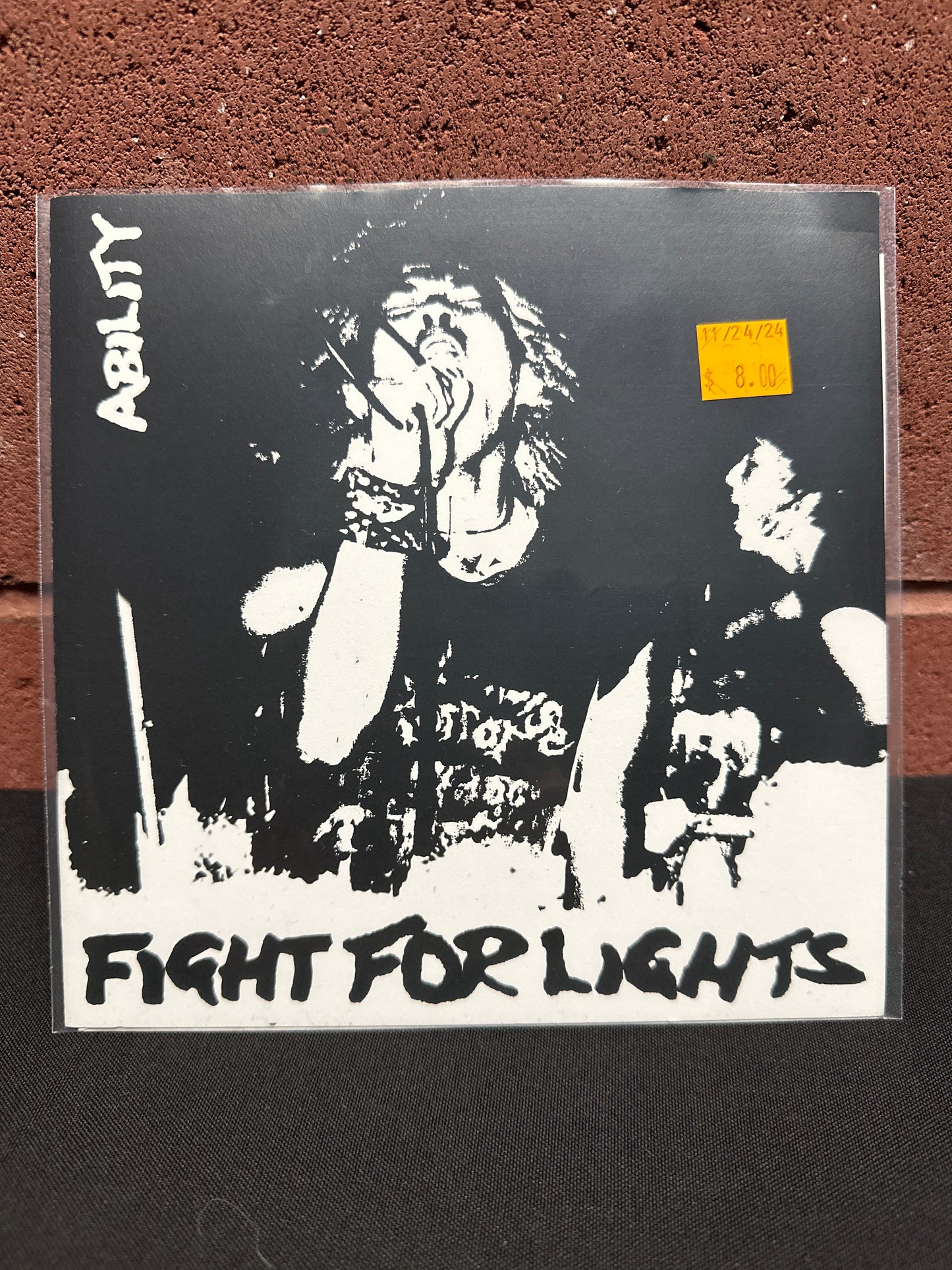 Used Vinyl:  Ability ”Fight For Lights” 7"