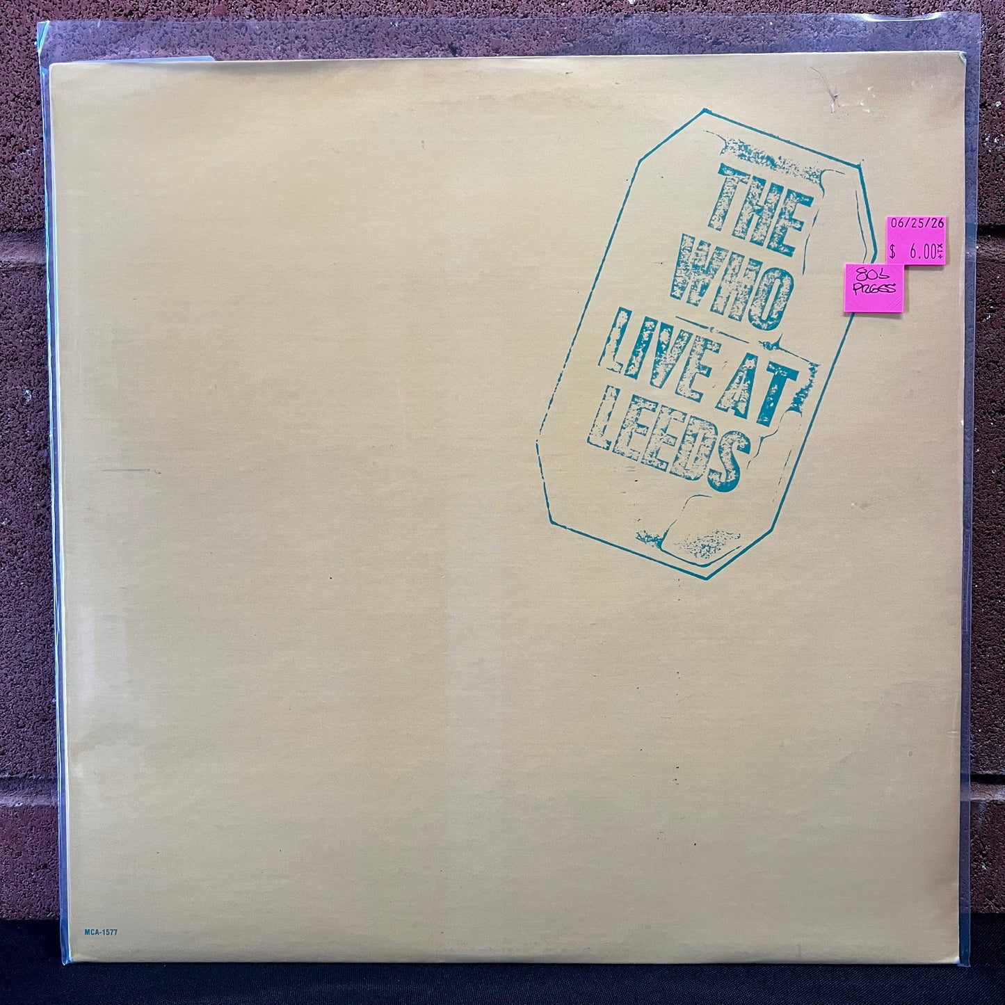 Used Vinyl: The Who "Live At Leeds" LP (80's Press)