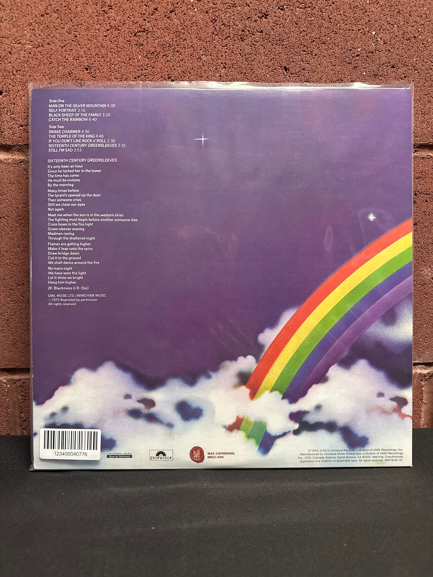 Used Vinyl: Rainbow "S/T" LP (Yellow Vinyl)