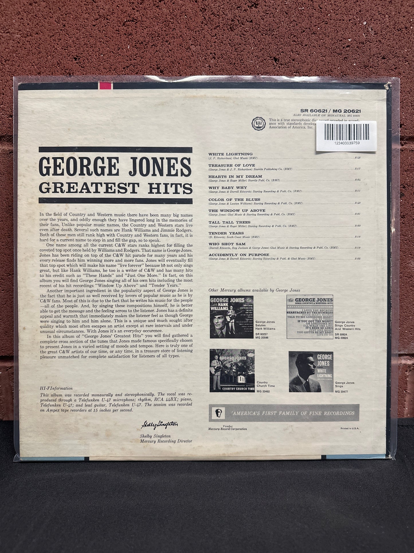 Used Vinyl: George Jones ”Greatest Hits” LP