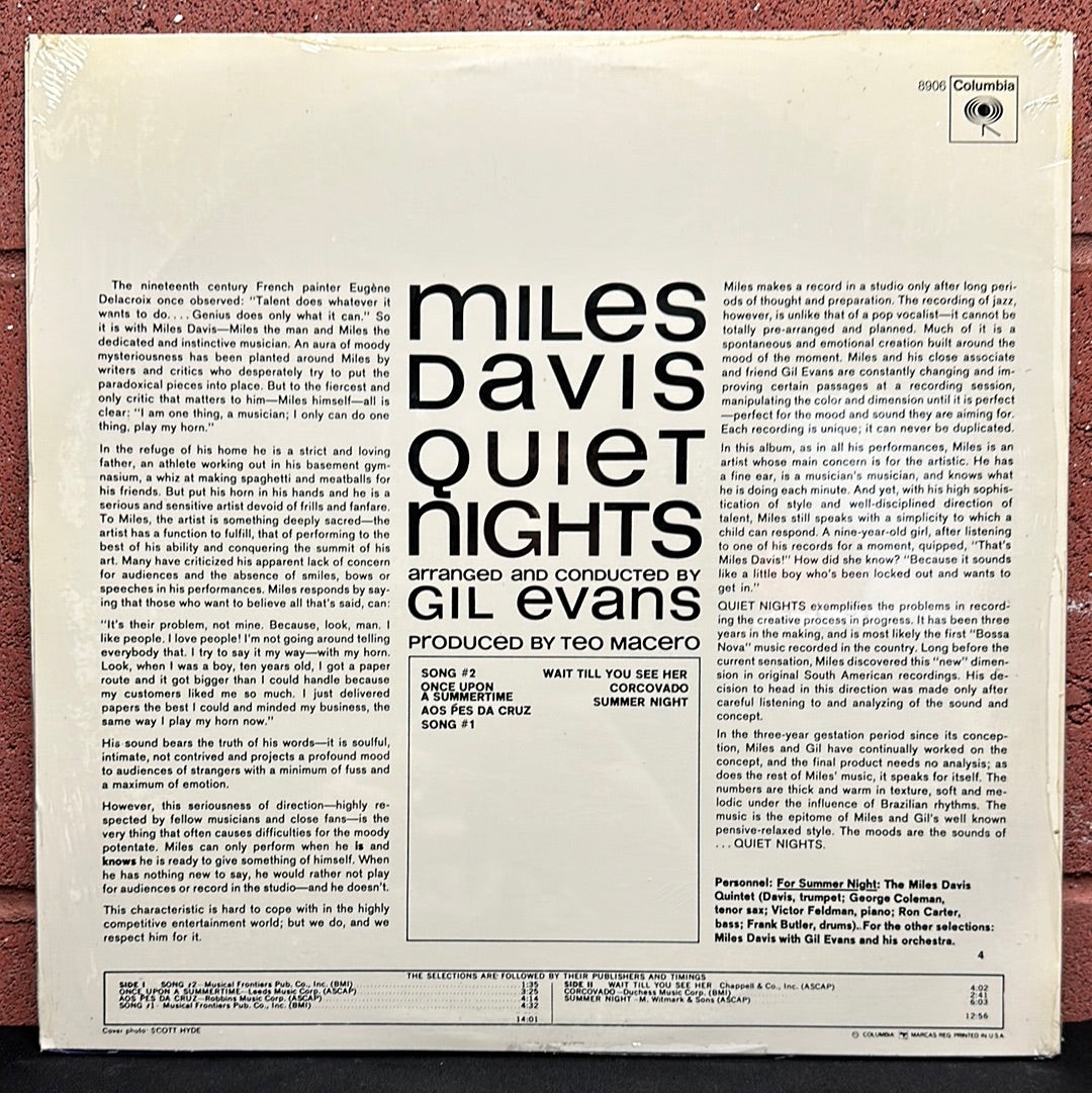 Used Vinyl:  Miles Davis ”Quiet Nights” LP