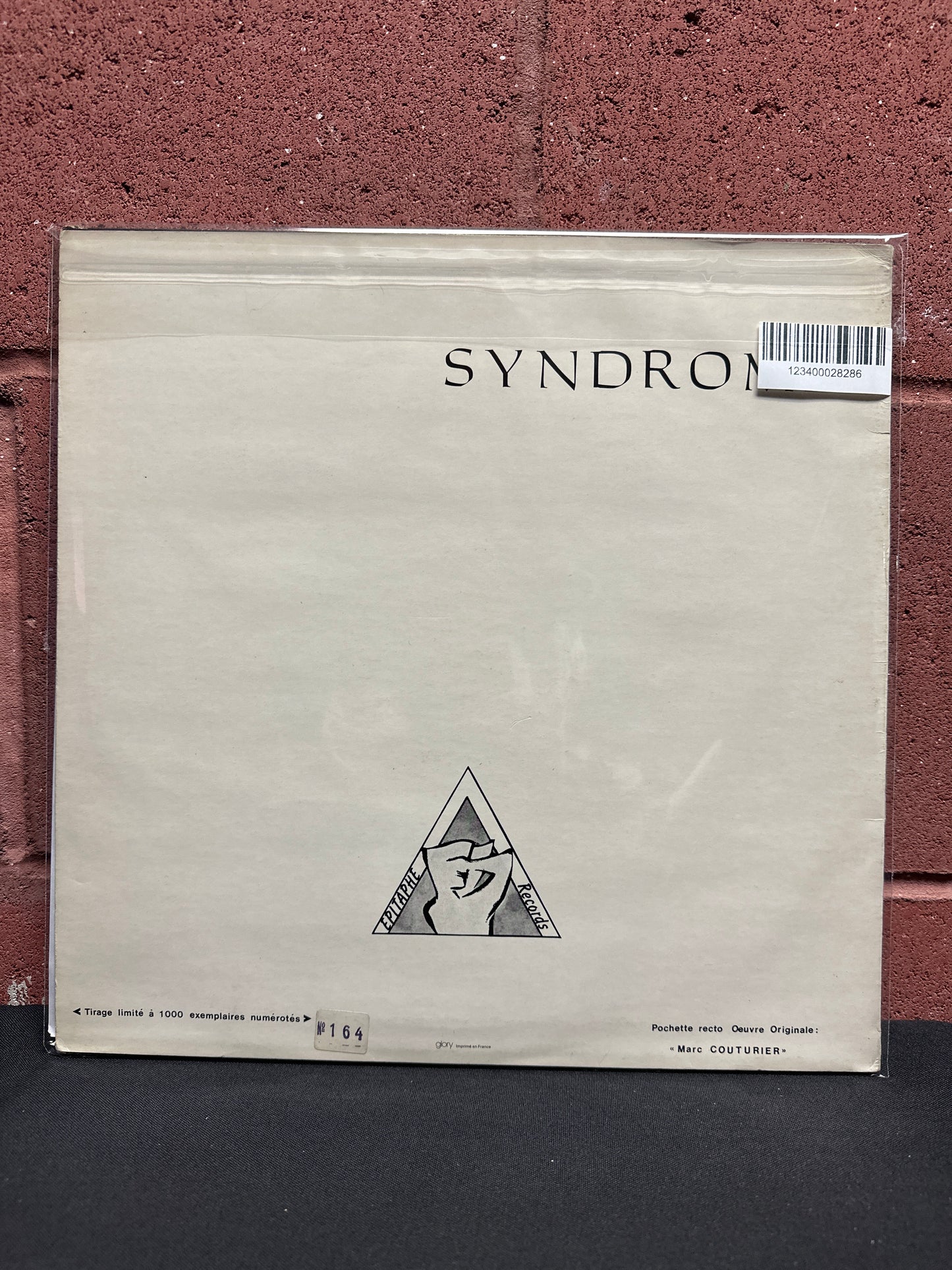 Used Vinyl:  Epitaphe ”Syndrome” 12"