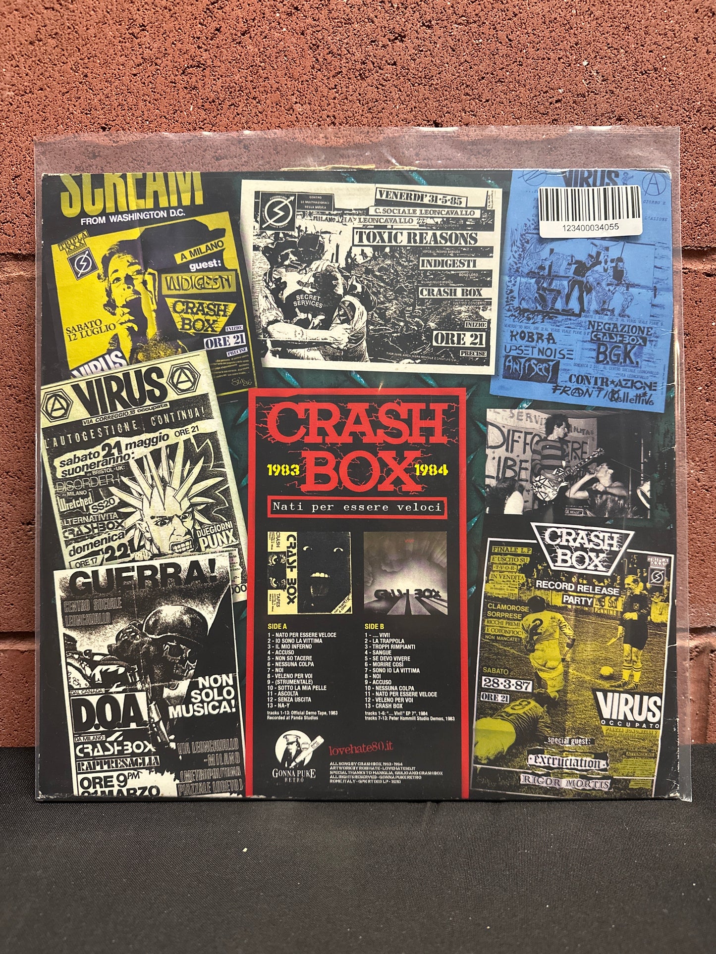 Used Vinyl:  Crash Box ”1983-1984 Nati Per Essere Veloci” LP