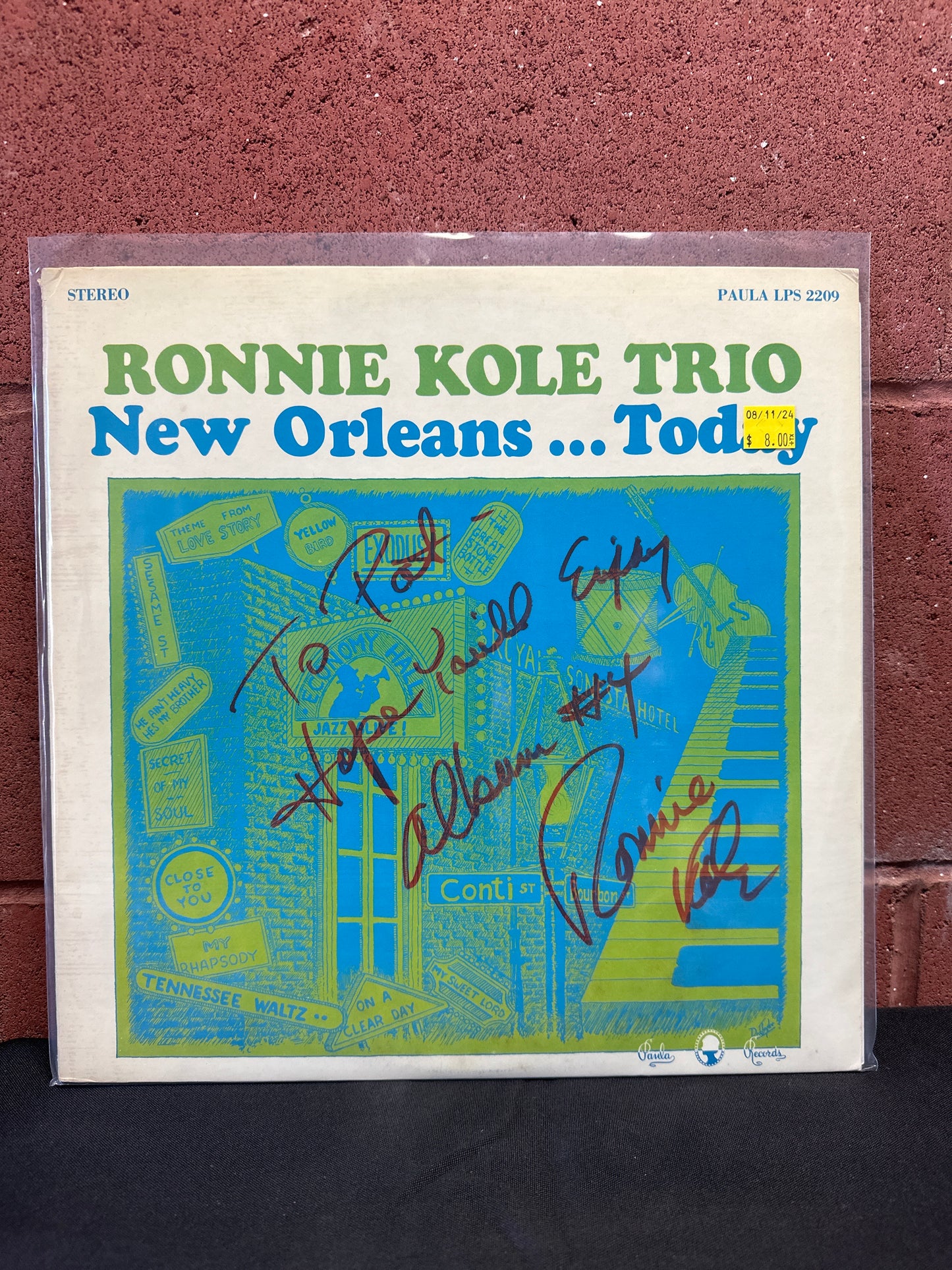 Used Vinyl:  Ronnie Kole Trio ”New Orleans... Today” LP