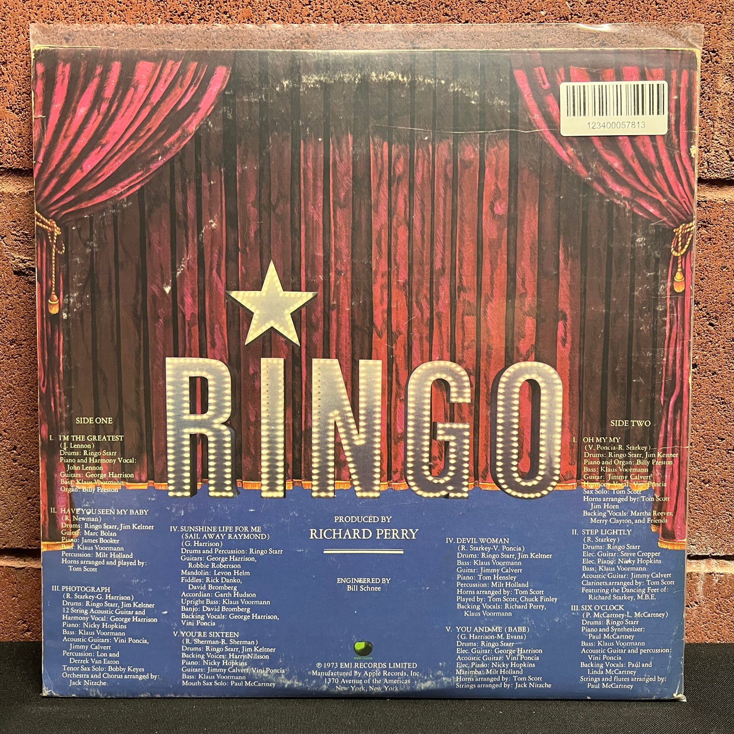 Used Vinyl: Ringo Starr "Ringo" LP (With booklet)