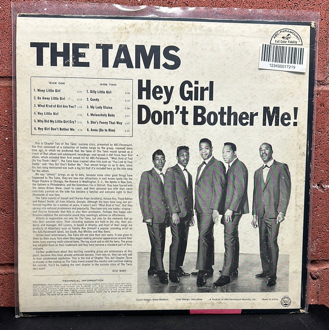 Used Vinyl:  The Tams ”Hey Girl Don't Bother Me!” LP (promo)