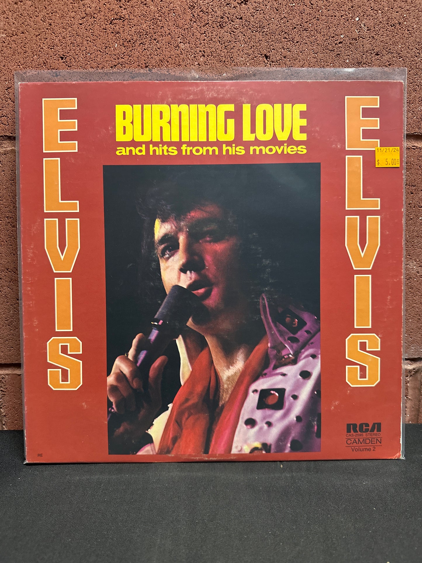 Used Vinyl:  Elvis Presley ”Burning Love And Hits From His Movies, Vol. 2” LP