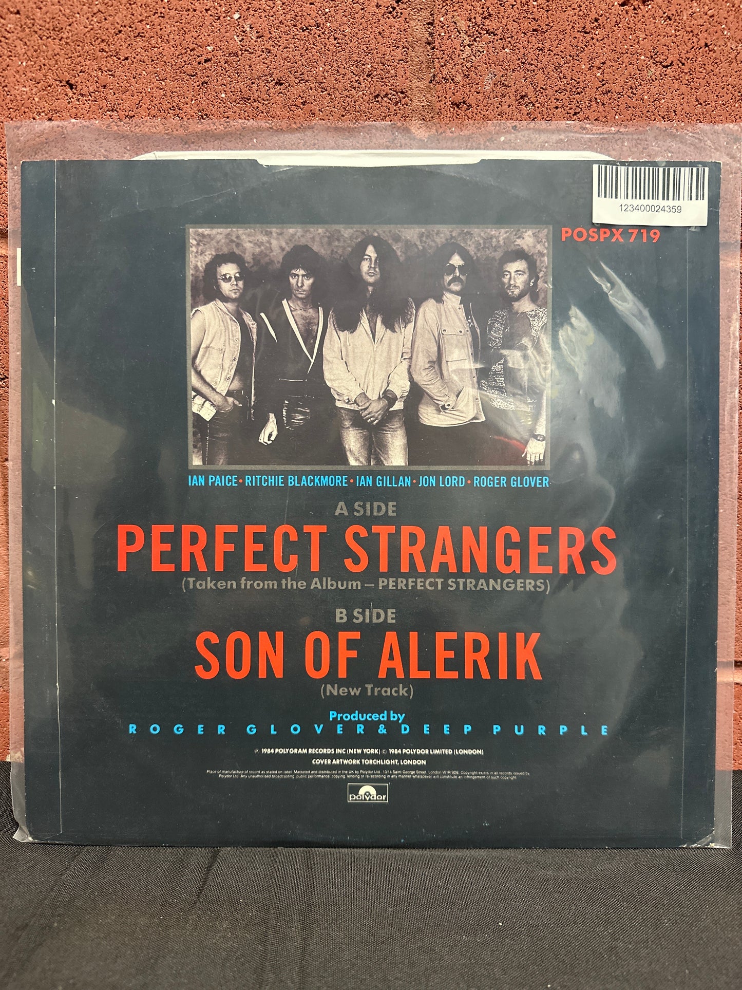 Used Vinyl:  Deep Purple ”Perfect Strangers” 12"