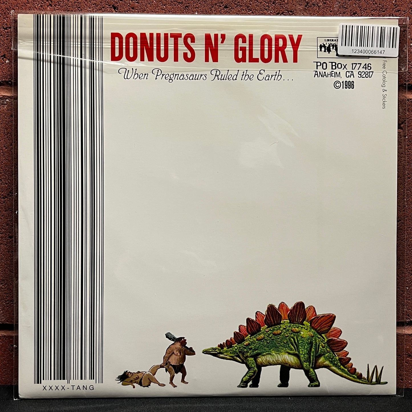 Used Vinyl: Donuts N' Glory "When Pregnasaurs Ruled The Earth" LP (1996 Press - Blue Marble Vinyl)