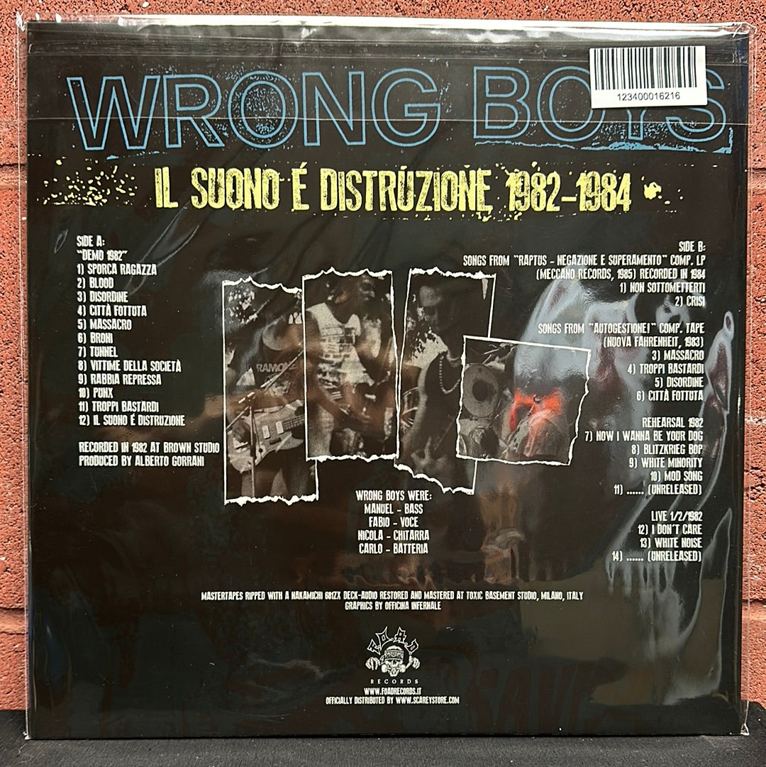 Used Vinyl:  Wrong Boys ”Il Suono É Distruzione 1982-1984” LP (Marbled vinyl)