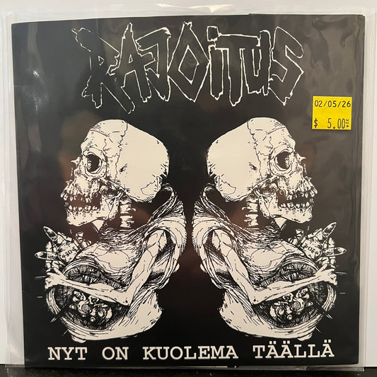 Used Vinyl: Rajoitus "Nyt On Kuolema Täällä" 7" (1998 Press)