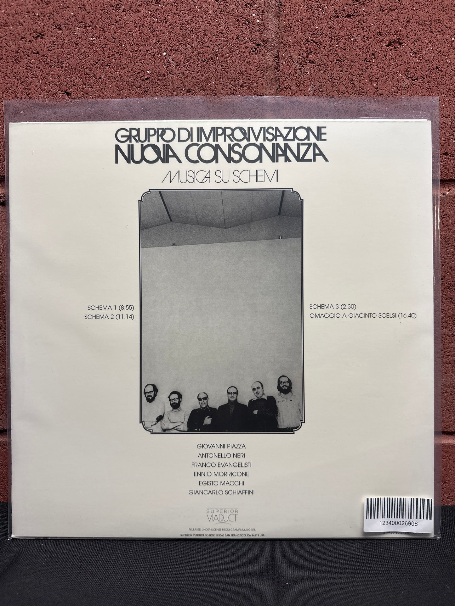 Used Vinyl:  Gruppo Di Improvvisazione Nuova Consonanza ”Musica Su Schemi” LP