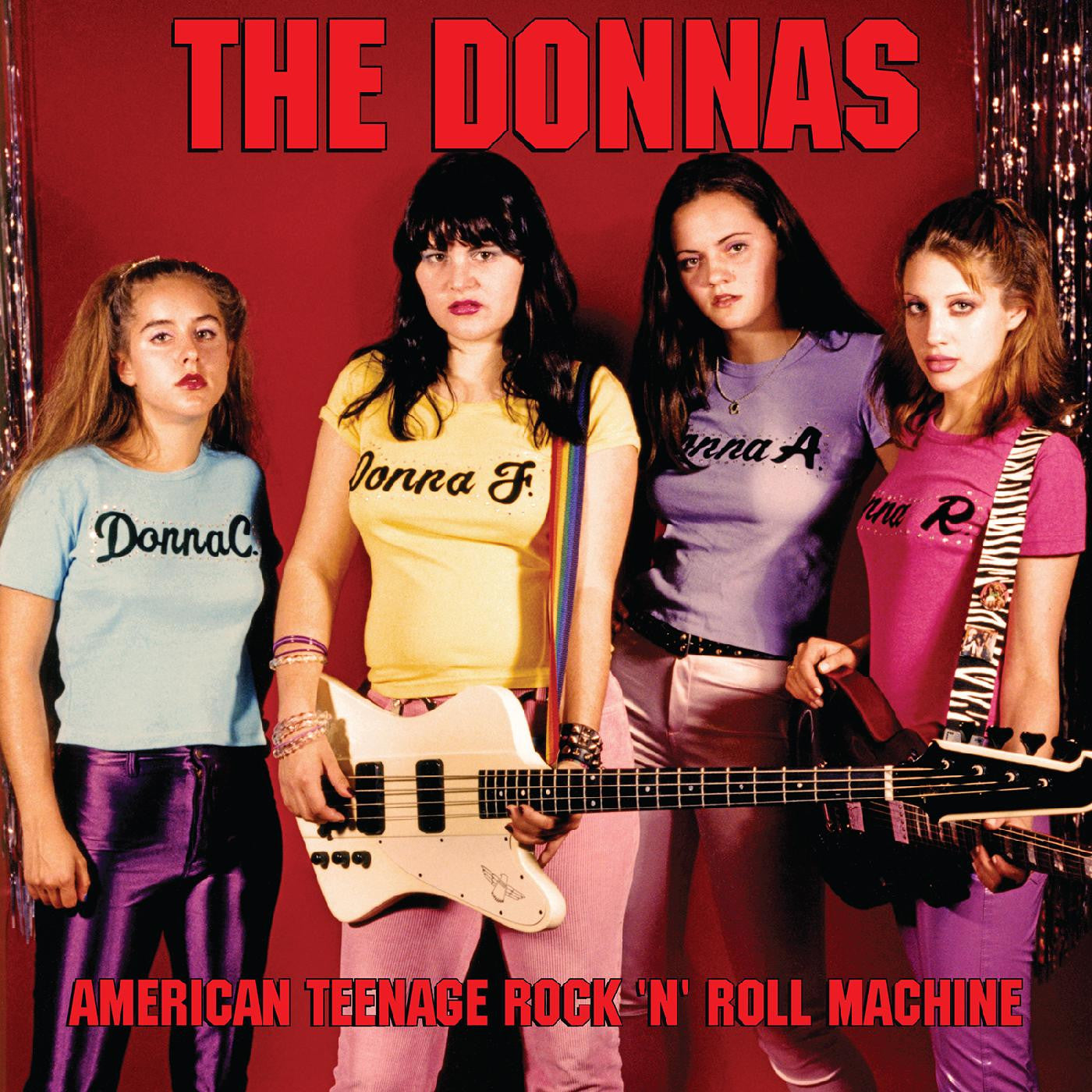 The Donnas "American Teenage Rock 'N' Roll Machine" LP (Fire Orange w/ Black Swirl)