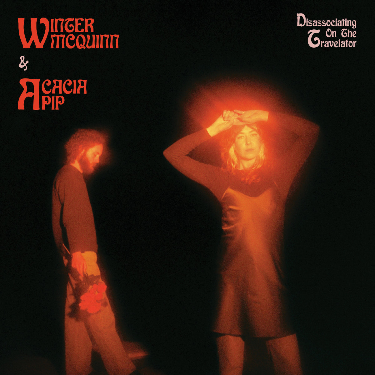 PRE-ORDER: Winter McQuinn & Acacia Pip "Disassociating On The Travelator" 12" EP ("Pink Haze" Magenta/White Blend Vinyl)