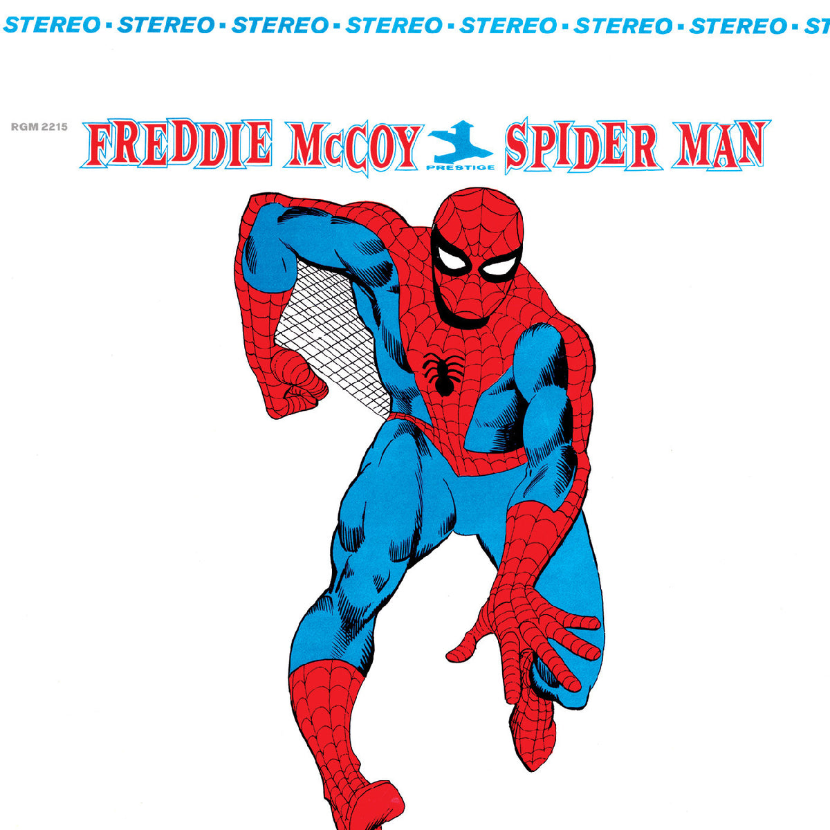 PRE-ORDER: Freddie McCoy "Spider Man (60th Anniversary)" LP (Clear With Red & Blue "Spidey" Swirl Vinyl)