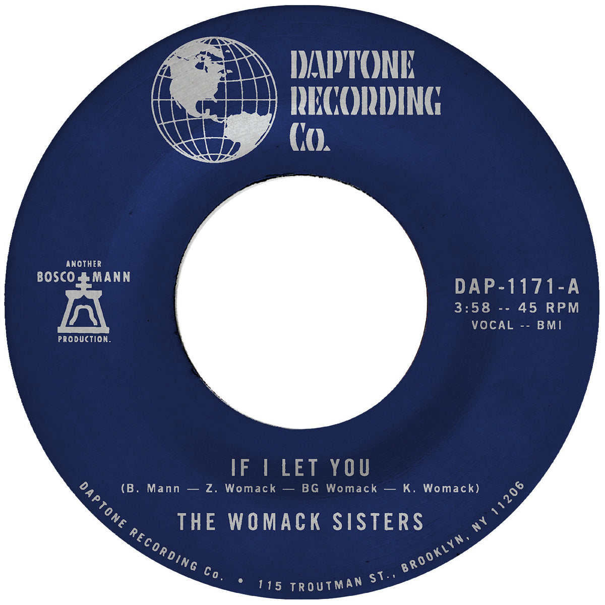 PRE-ORDER: The Womack Sisters "If I Let You b/w If I Let You (Instrumental)" 7" Single