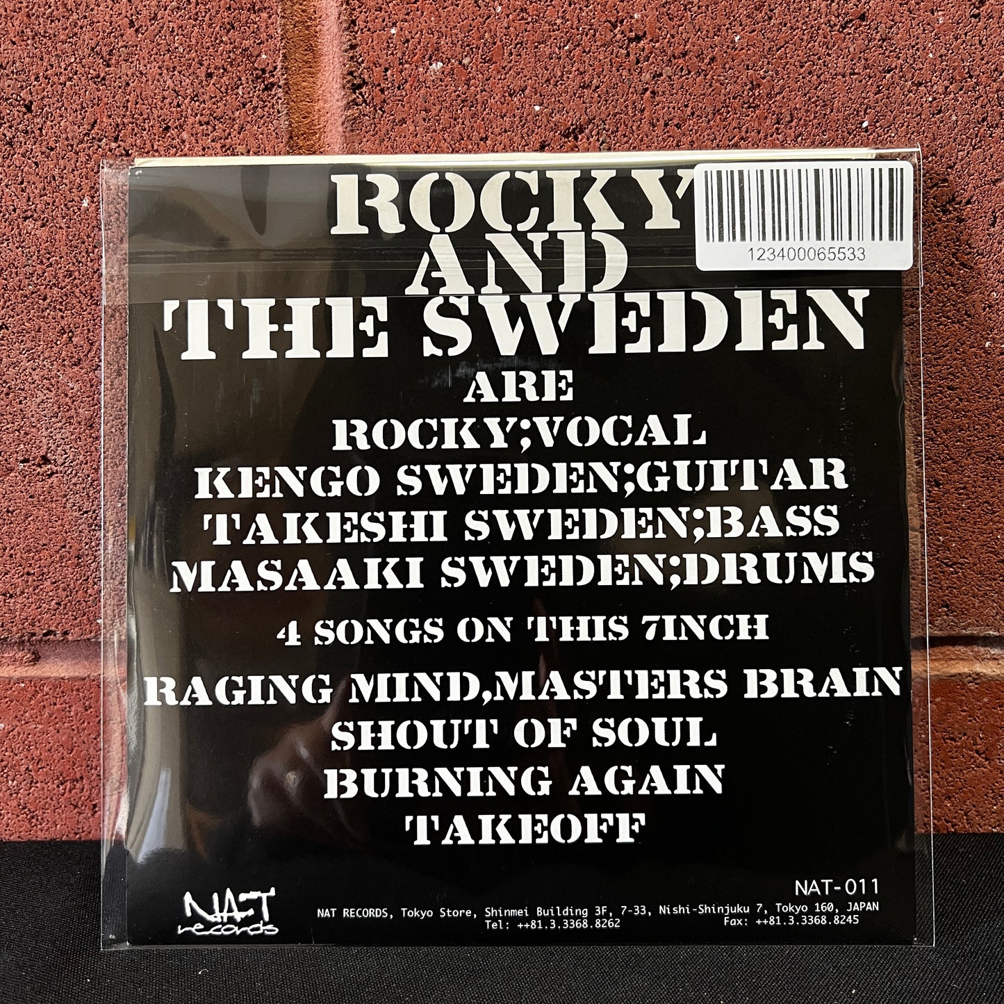 Used Vinyl: Rocky and The Sweden "Hard Core Grass Hoppers" 7" (1997 Japanese Issue)