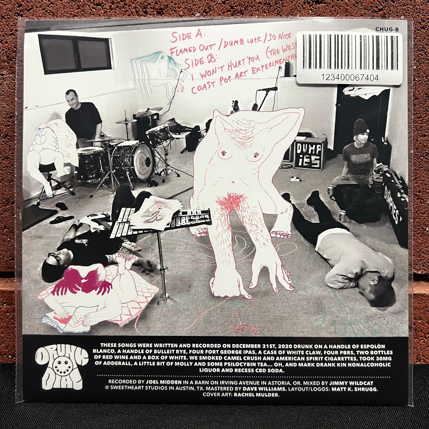Used Vinyl: The Dumpies "Drunk Dial #8" 7" (Pink Vinyl)