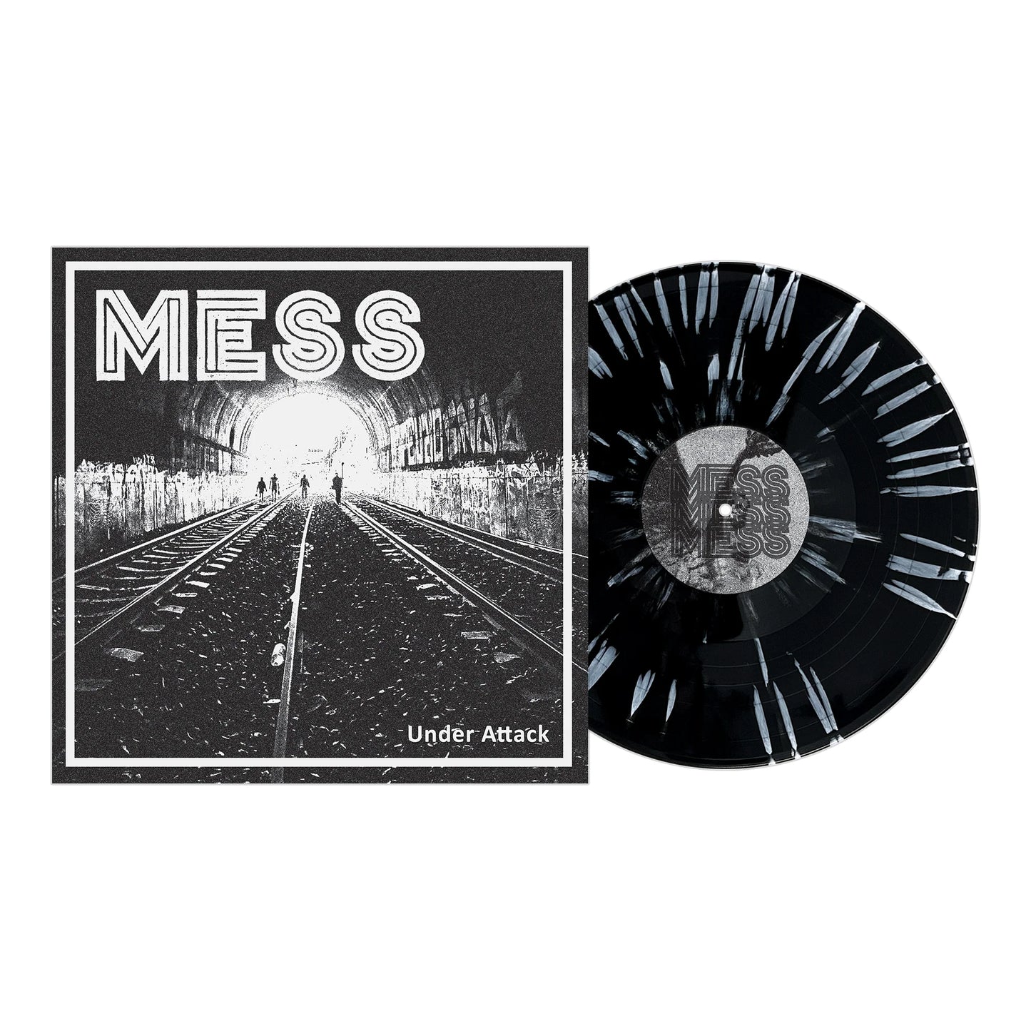 Mess "Under Attack" LP (Black Vinyl, White Splatter)