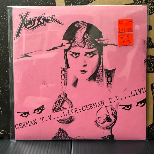 Used Vinyl: X-Ray Spex "Live: German T.V." 7" (1989 UK Press Blue Vinyl. 500 Made)