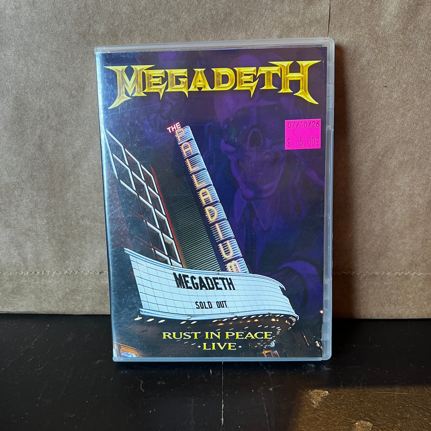 Used DVD: Megadeth "Rust In Peace Live" DVD (2010 Press)
