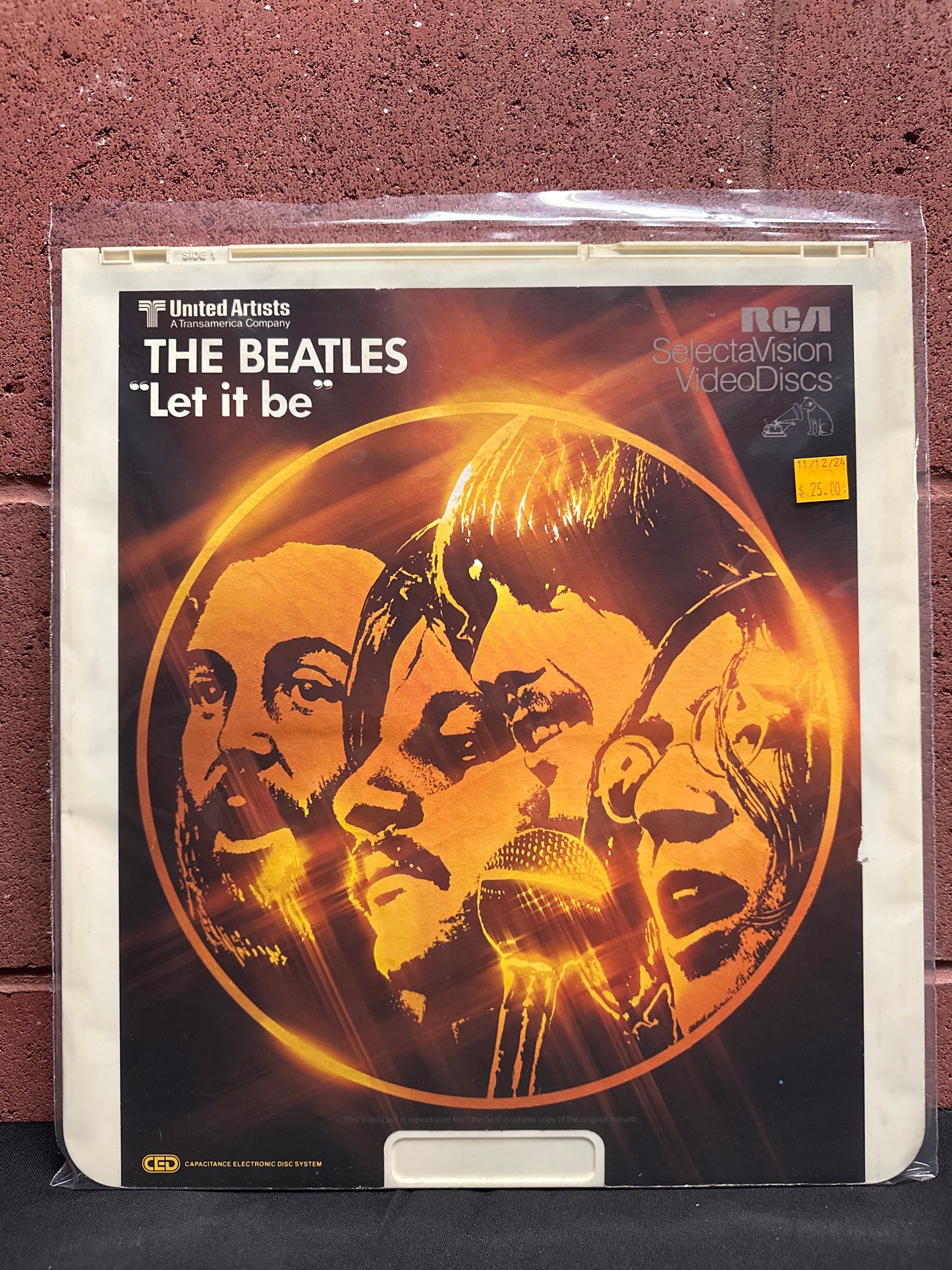 Beatles "Let It Be" RCA SelectaVision Video Disc