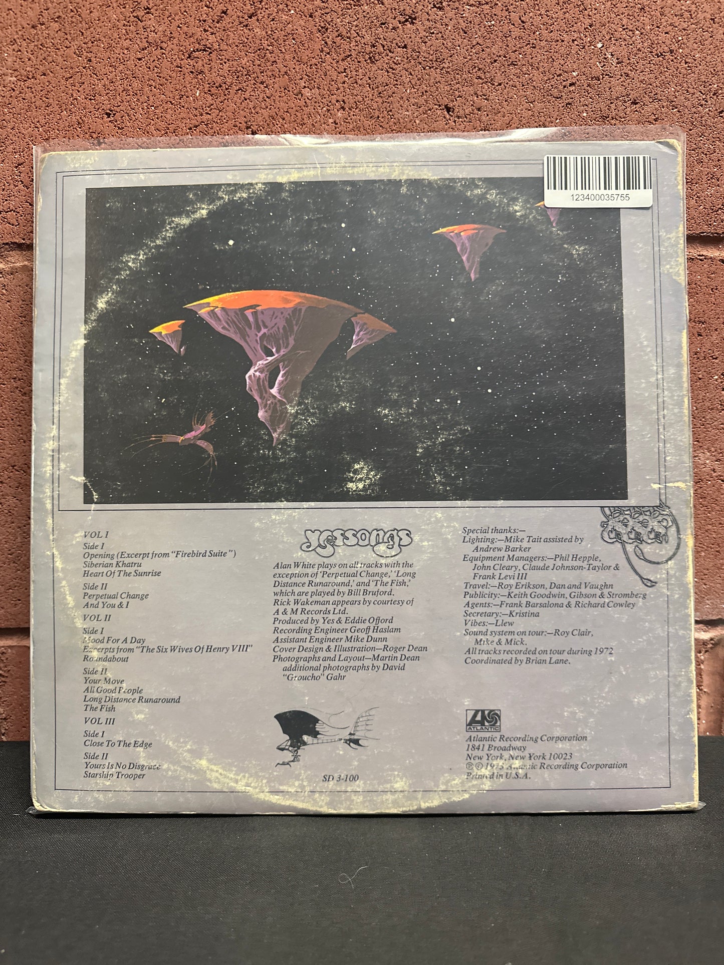 Used Vinyl:  Yes ”Yessongs” 3xLP