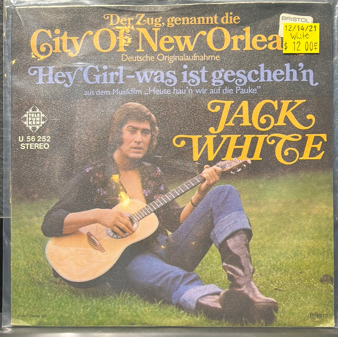 USED VINYL: Jack White “Der Zug, Genannt Die (City Of New Orleans)” 7"