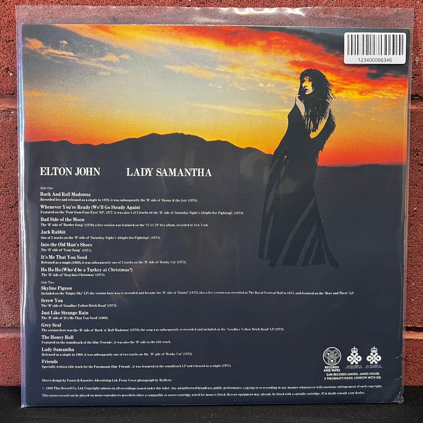 Used Vinyl: Elton John "Lady Samantha" LP (1980 UK Press)