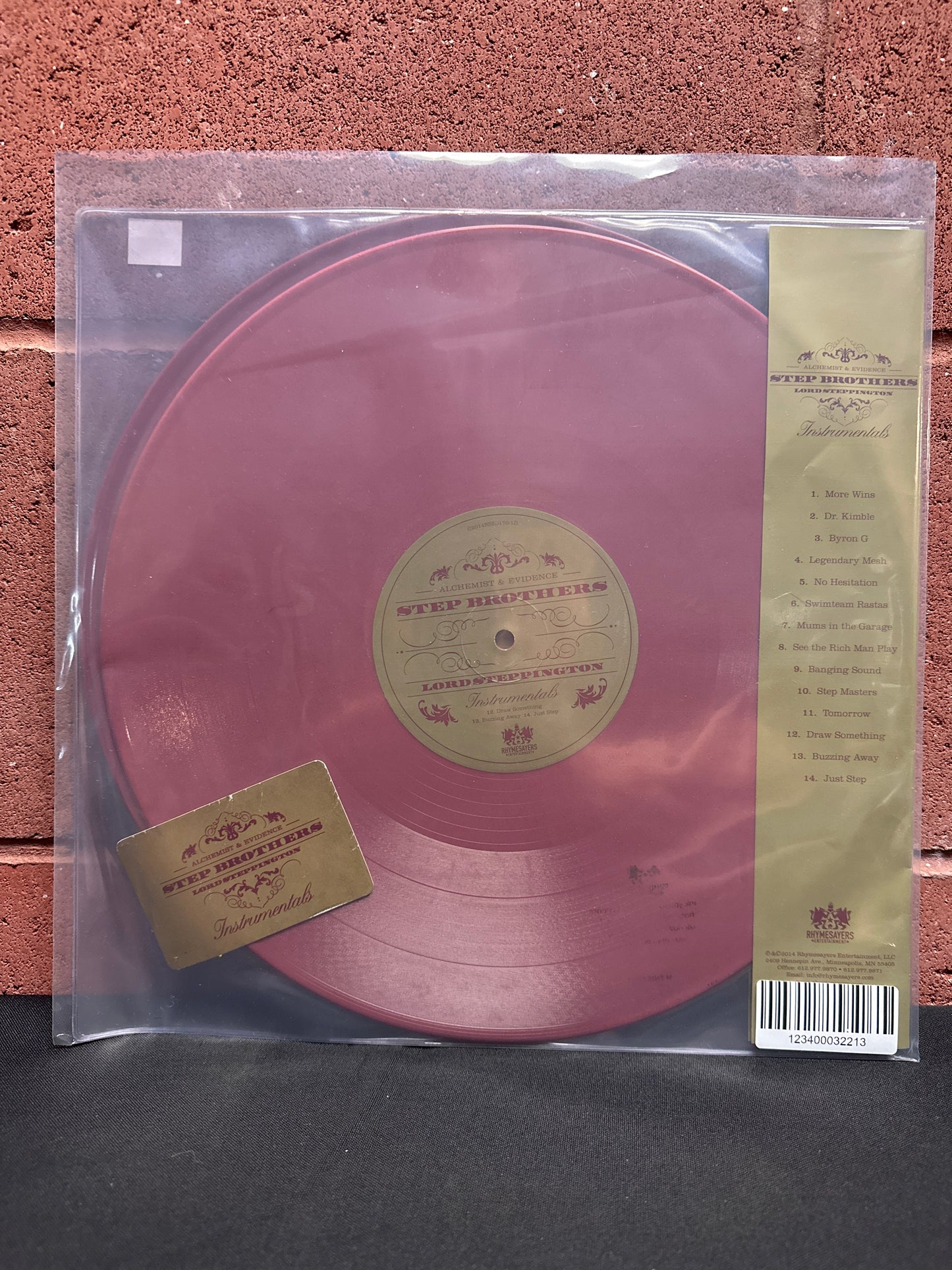 Used Vinyl:  Step Brothers, Alchemist & Evidence ”Lord Steppington (Instrumentals)” 2xLP (Maroon Vinyl)