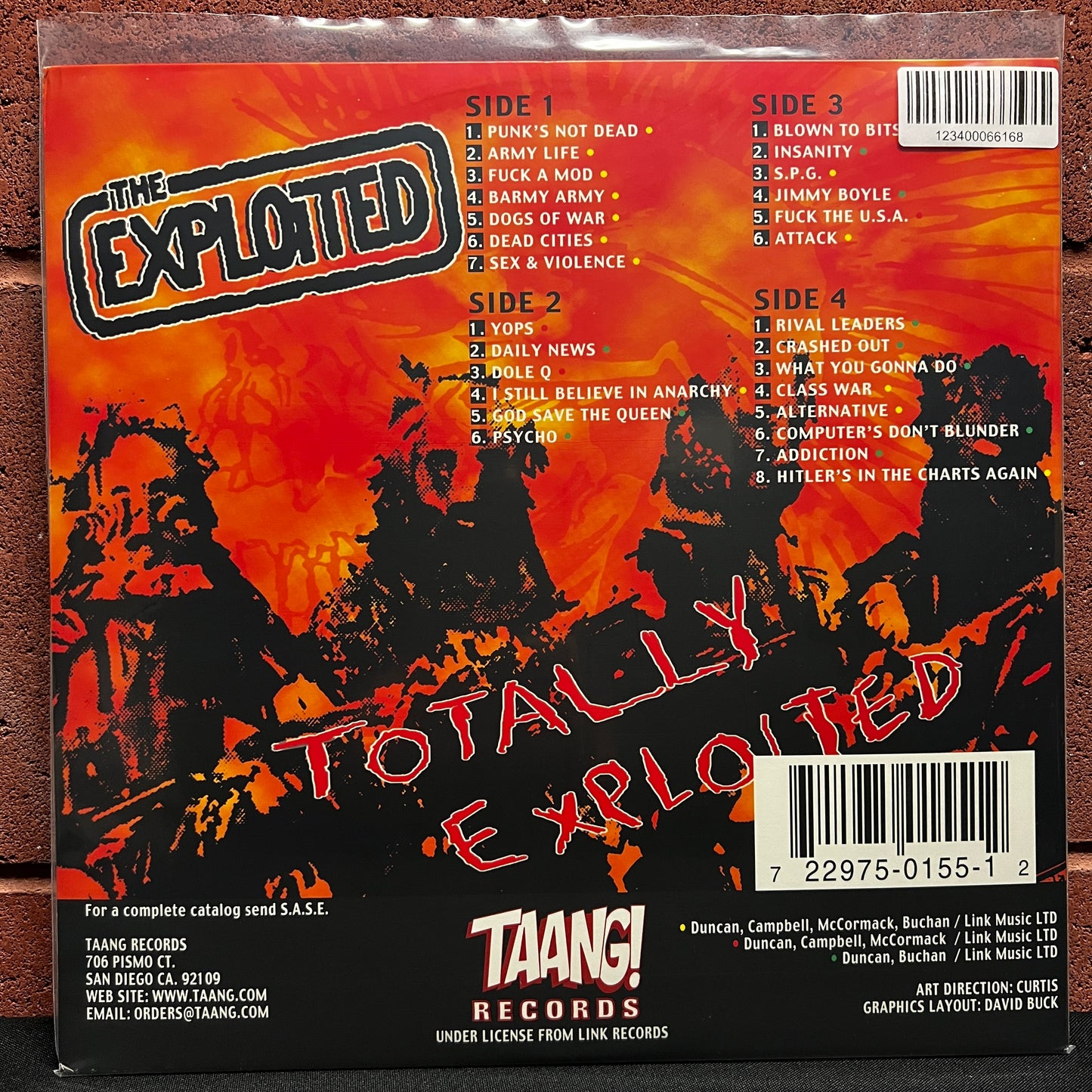 Used Vinyl: The Exploited "Best Of / Totally Exploited" 2xLP (2004 Press)