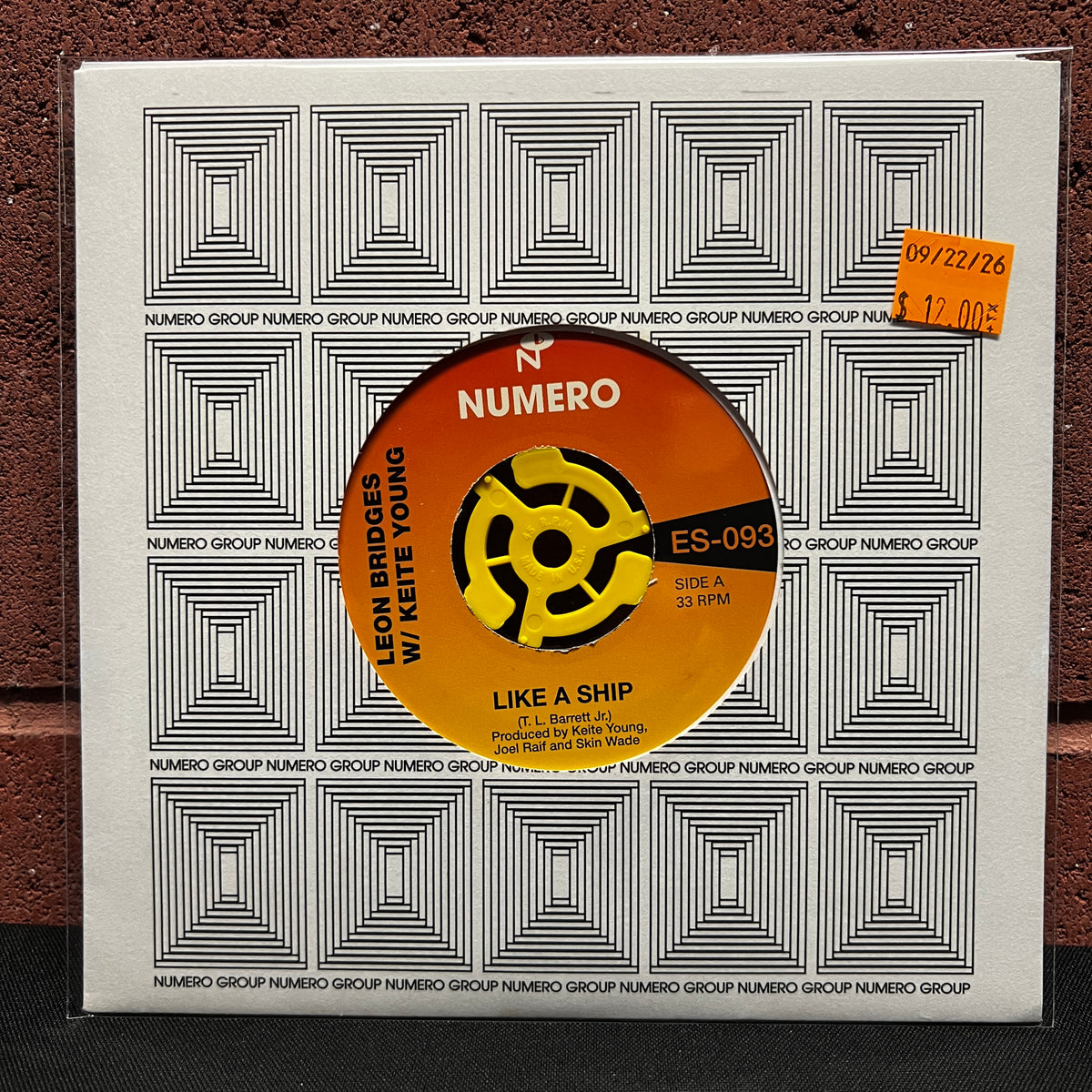Used Vinyl: Pastor T.L Barrett / Leon Bridges w/ Keite Young "Like A Ship" 7"
